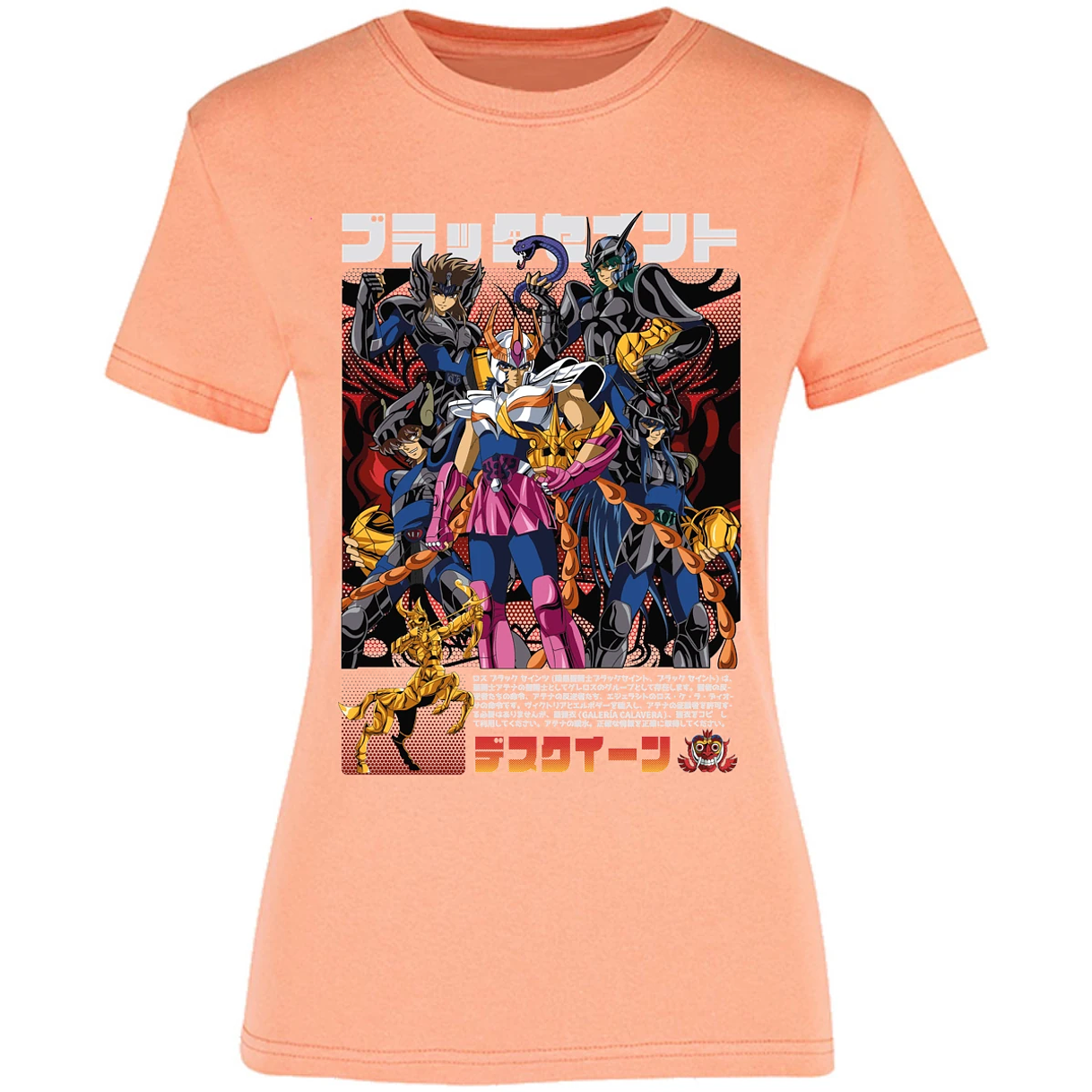 Blusa Saint Seiya Fenix Caballeros Negros Blusa para Mujer 6