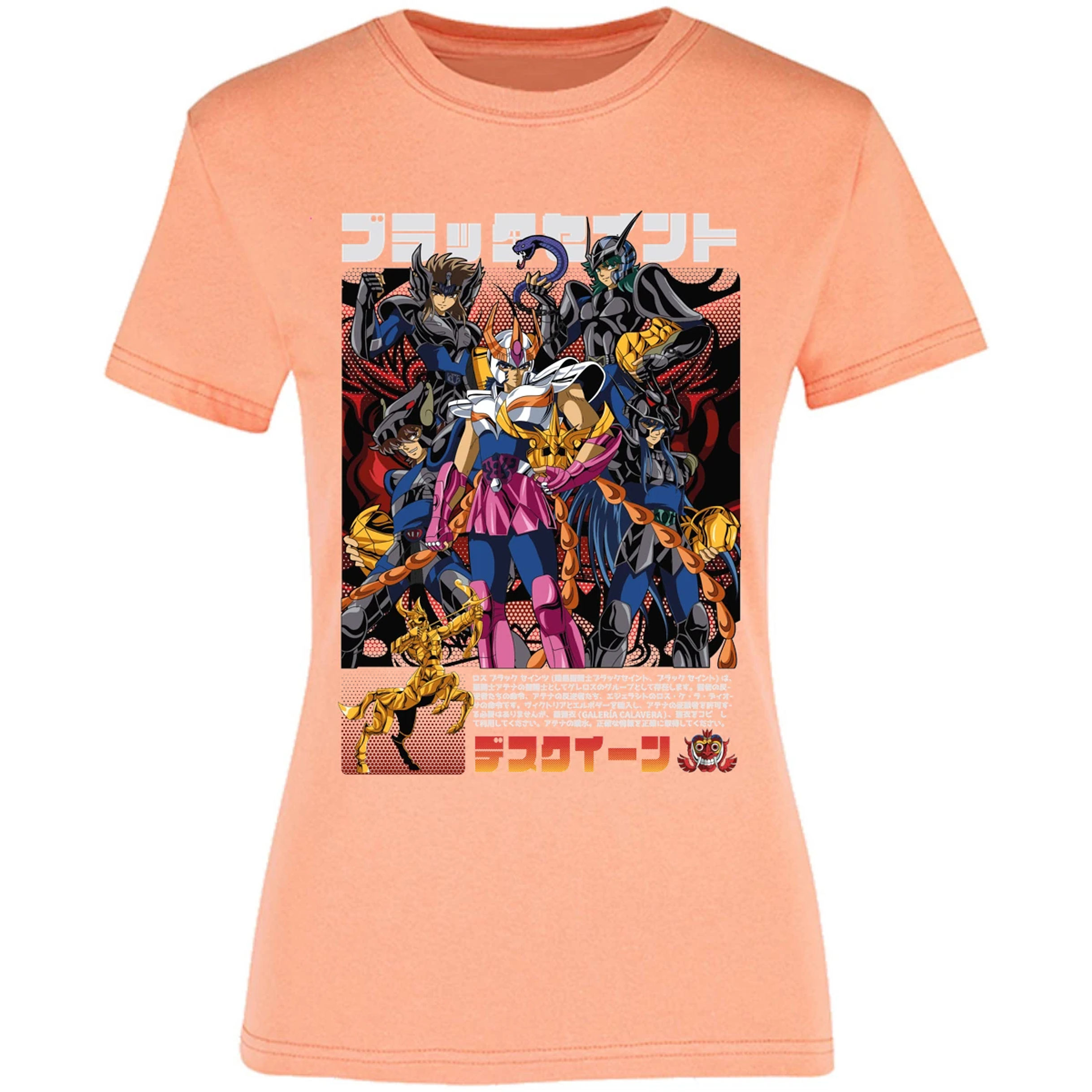 Blusa Saint Seiya Fenix Caballeros Negros Blusa para Mujer 6