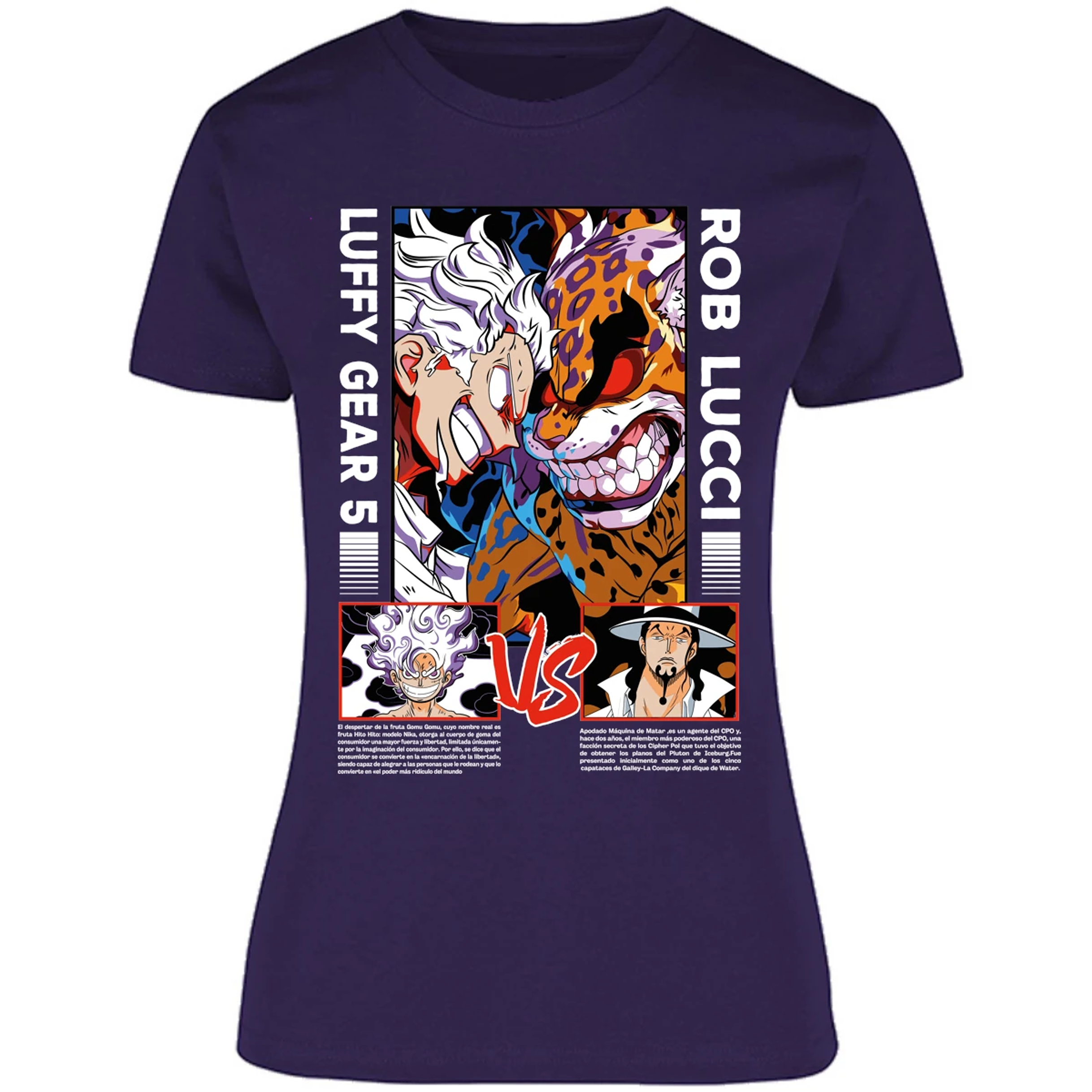 Blusa One Piece Luffy Vs Rob Lucci Blusa para Mujer 12