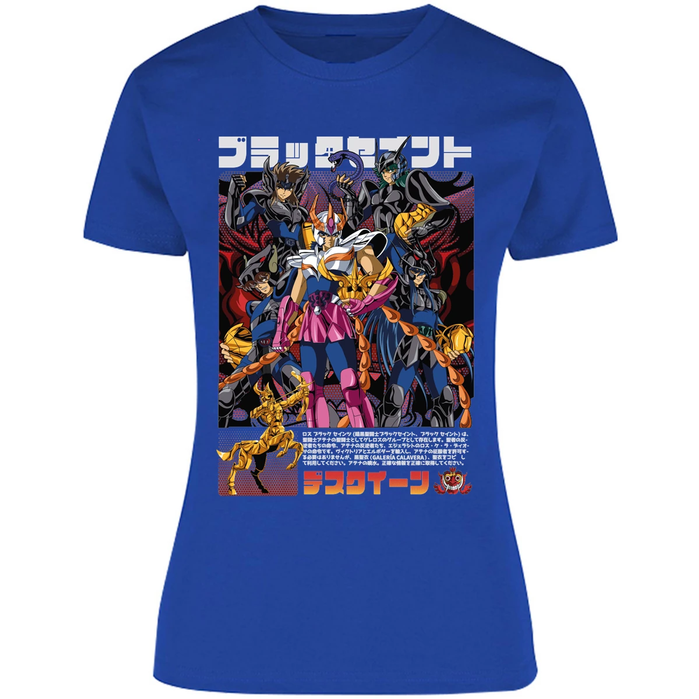 Blusa Saint Seiya Fenix Caballeros Negros Blusa para Mujer 16