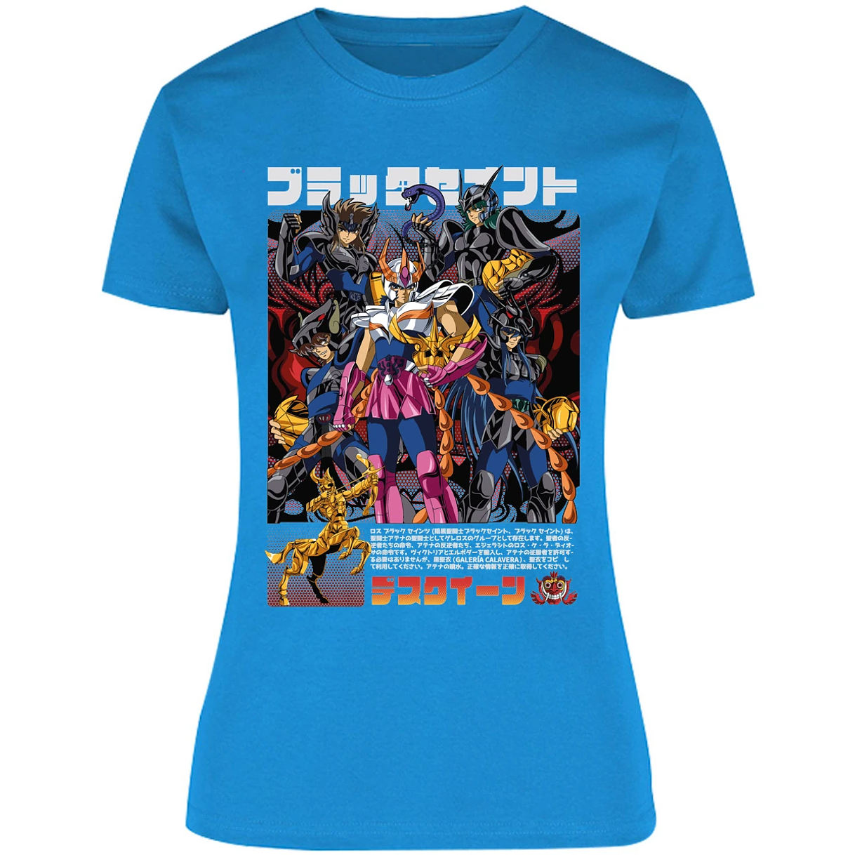 Blusa Saint Seiya Fenix Caballeros Negros Blusa para Mujer 17