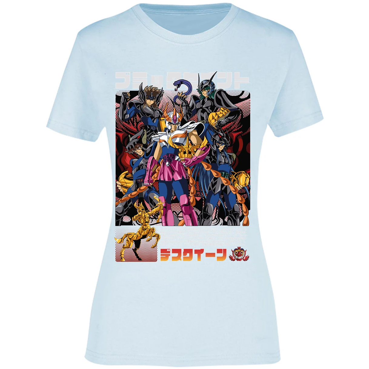 Blusa Saint Seiya Fenix Caballeros Negros Blusa para Mujer 12