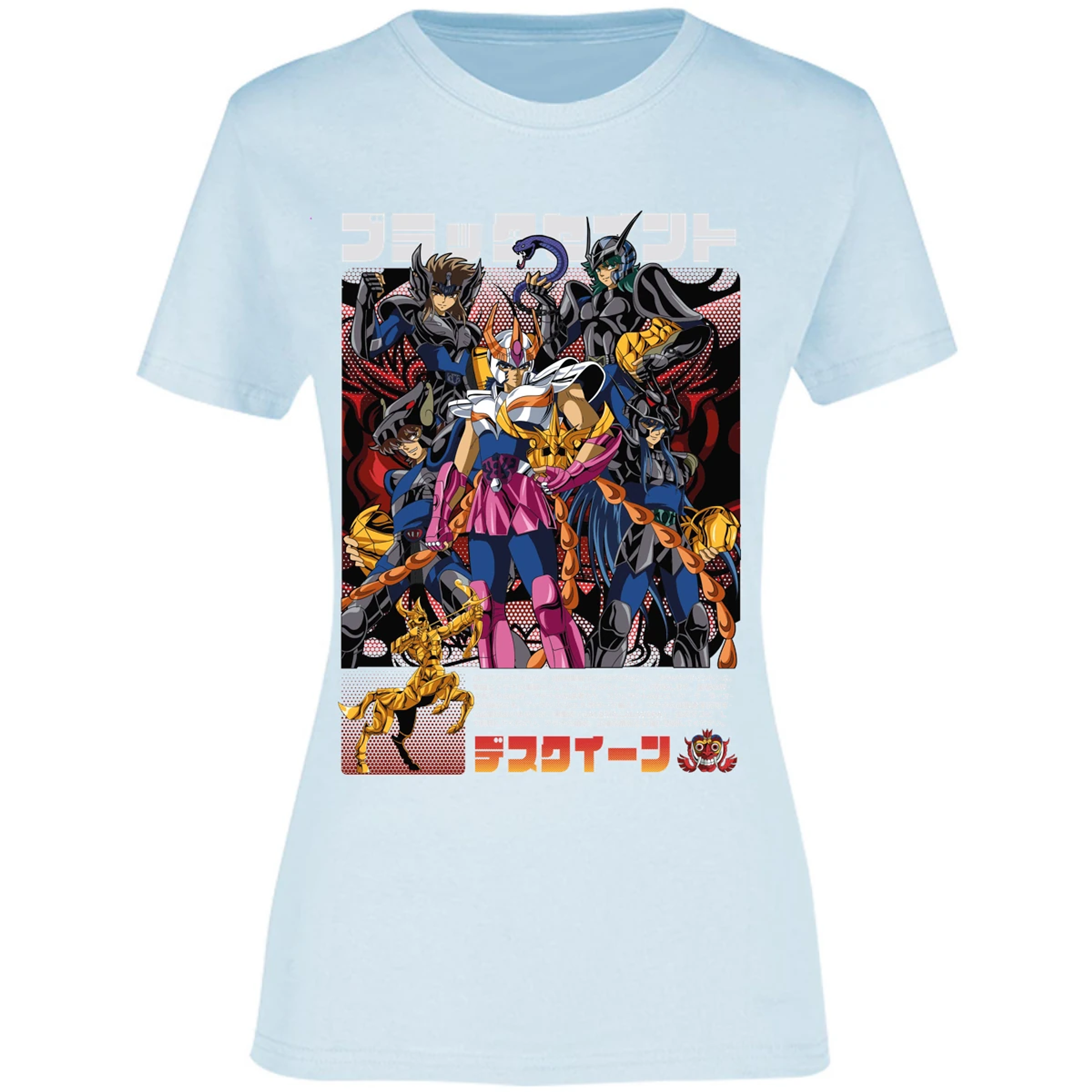 Blusa Saint Seiya Fenix Caballeros Negros Blusa para Mujer 12