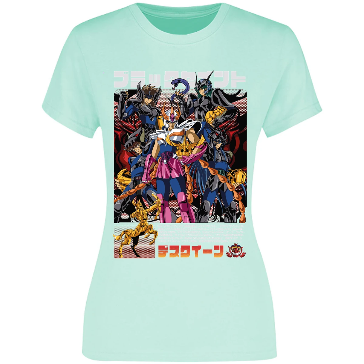 Blusa Saint Seiya Fenix Caballeros Negros Blusa para Mujer 14