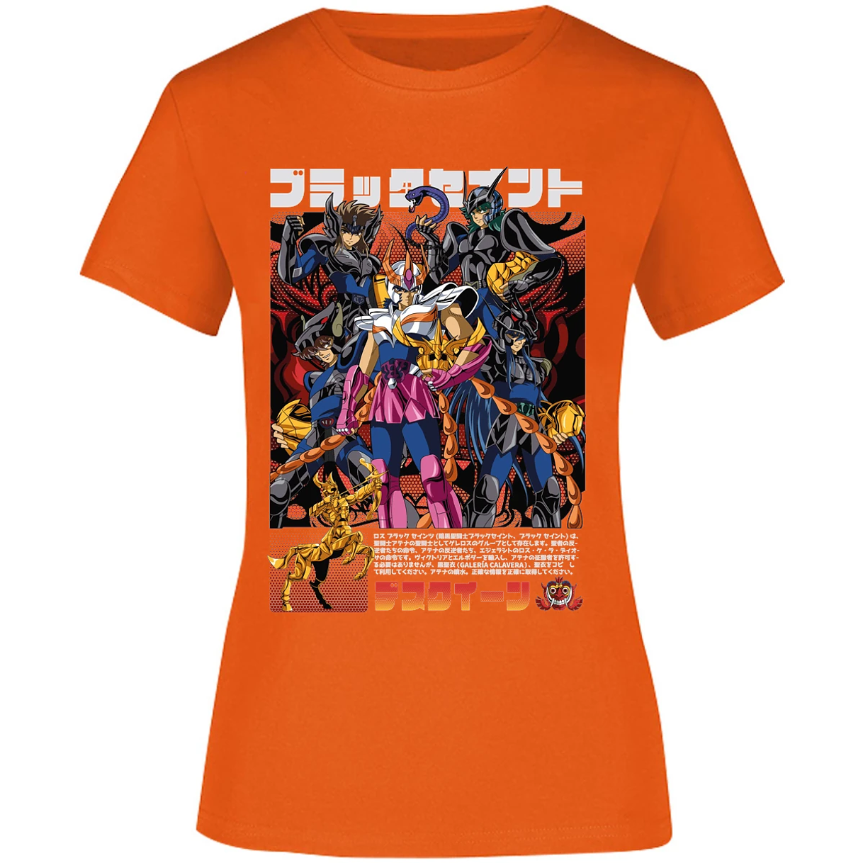 Blusa Saint Seiya Fenix Caballeros Negros Blusa para Mujer 13