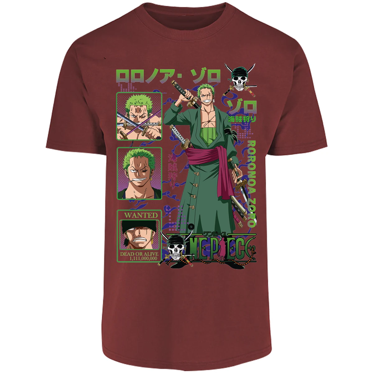Playera One Piece Zoro One Piece para Adulto 48