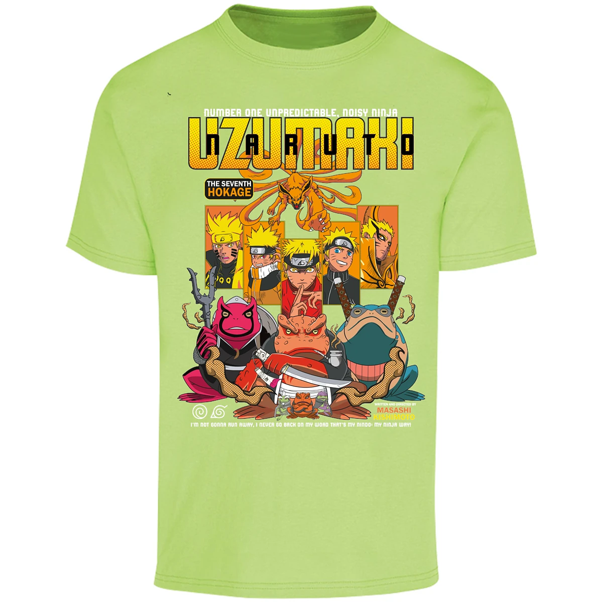 Playera Naruto Naruto Anime para Adulto 18