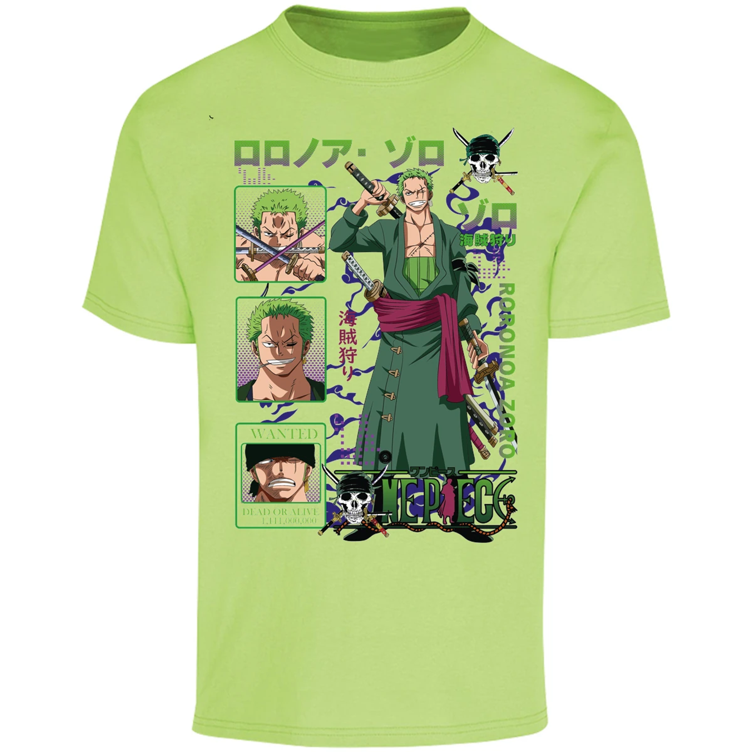 Playera One Piece Zoro One Piece para Adulto 11