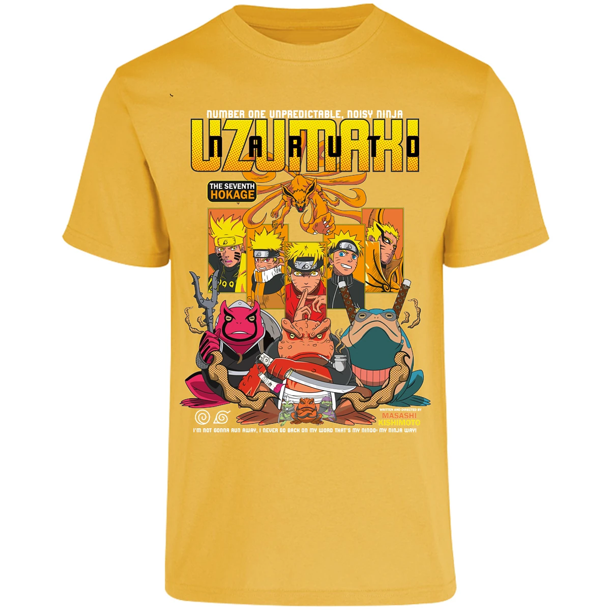 Playera Naruto Naruto Anime para Adulto 8