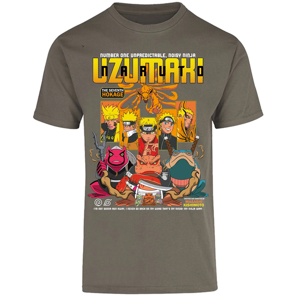 Playera Naruto Naruto Anime para Adulto 11