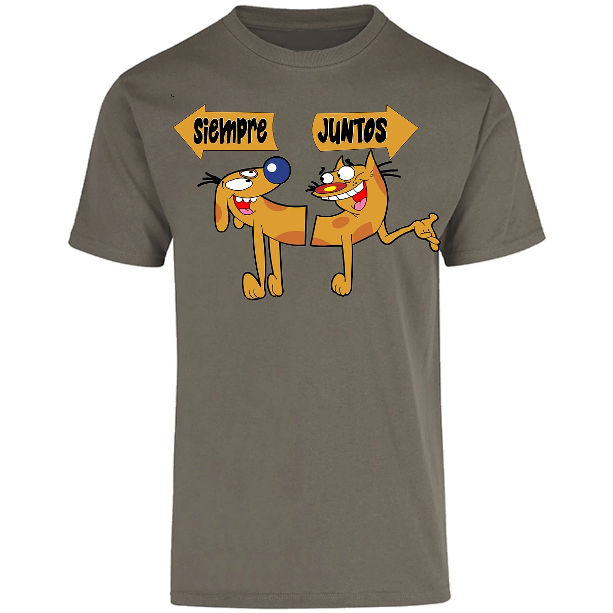 Playera San Valentin Catdog para Adulto 7