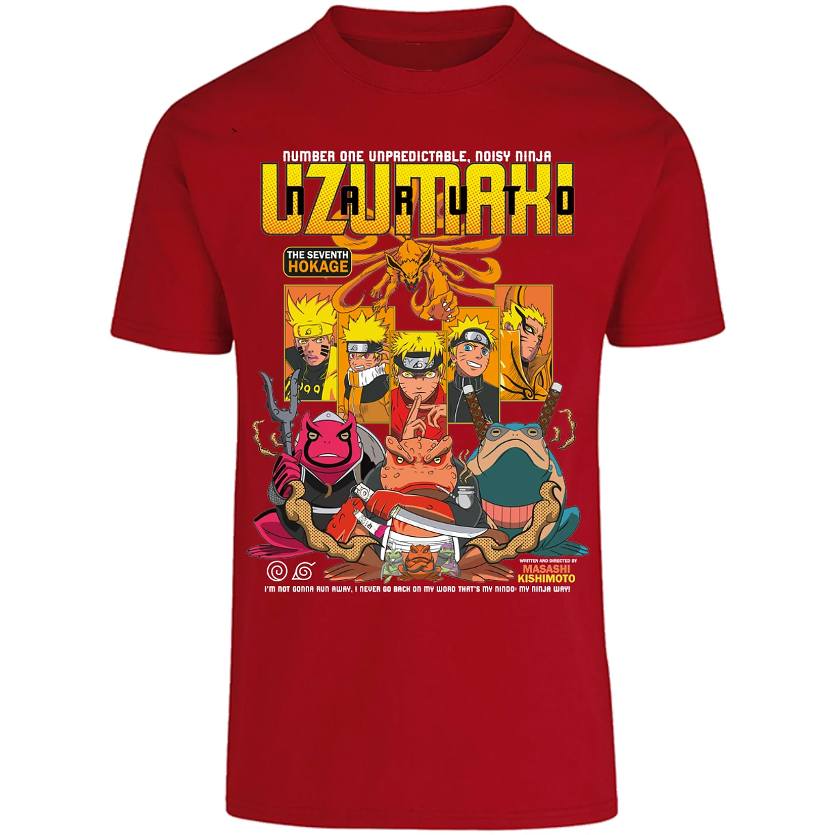 Playera Naruto Naruto Anime para Adulto 15