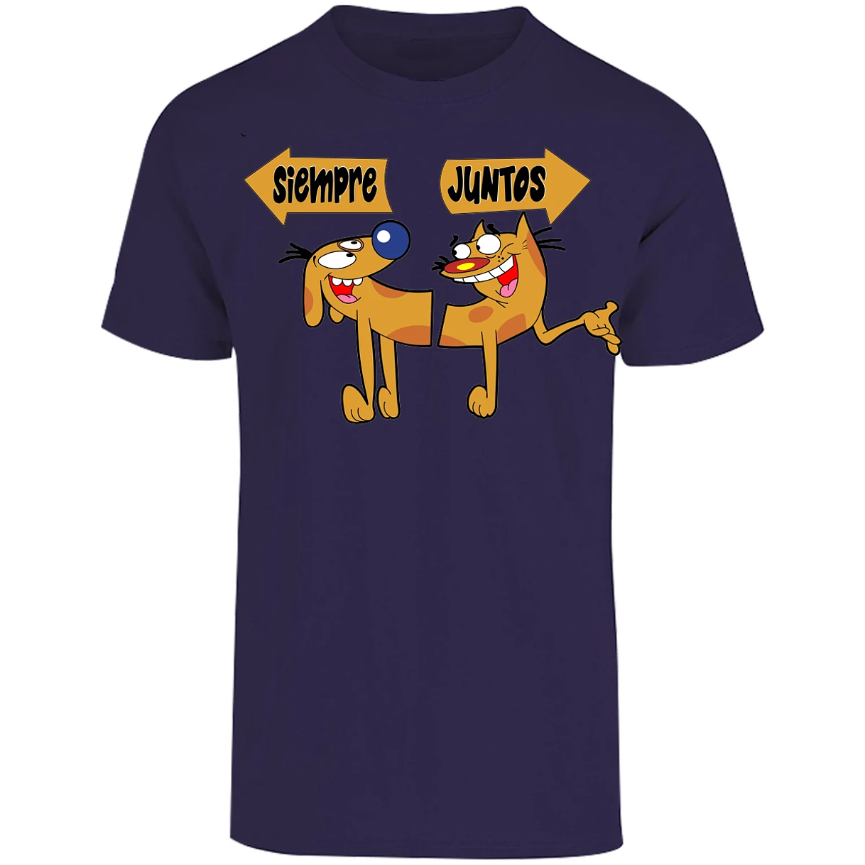 Playera San Valentin Catdog para Adulto 8