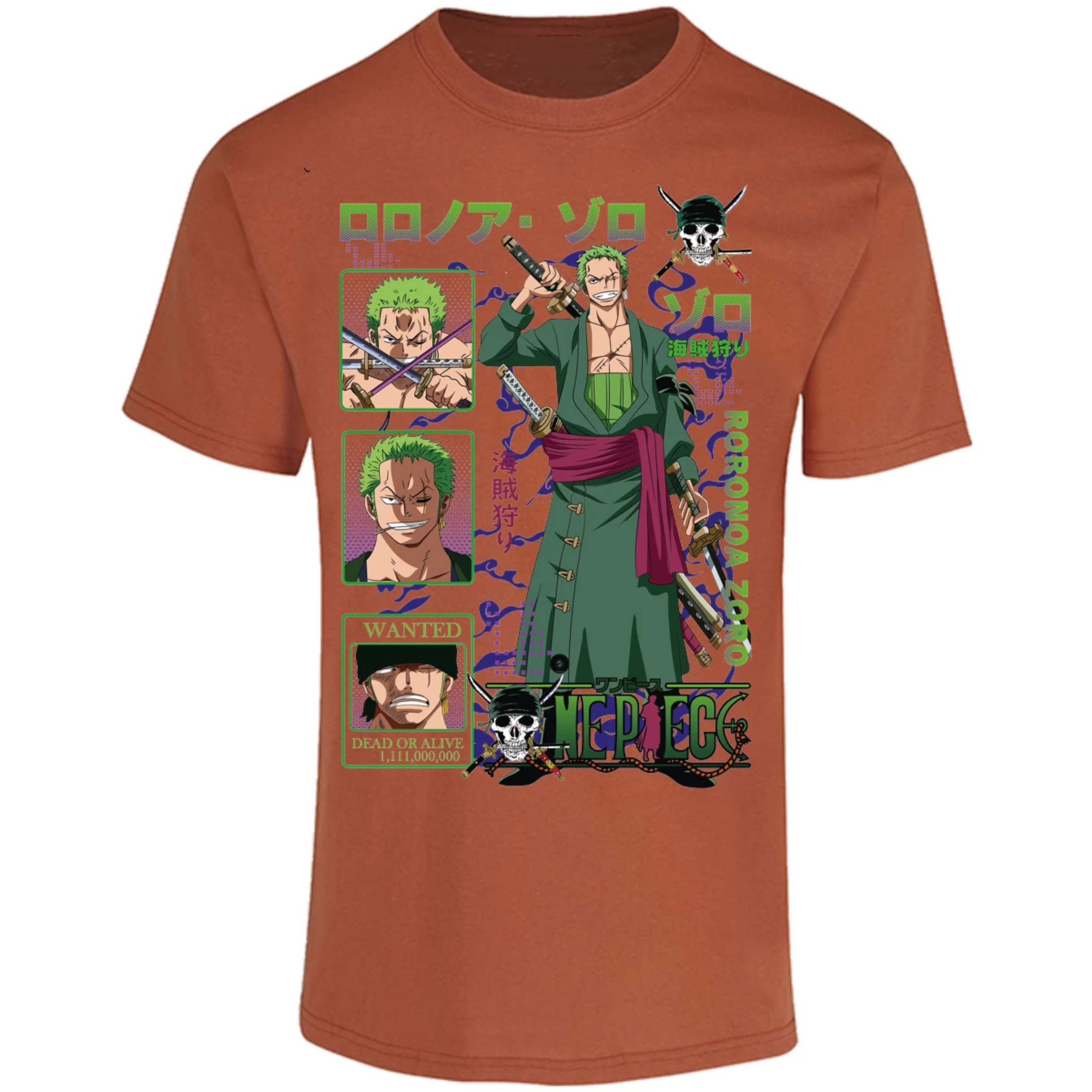 Playera One Piece Zoro One Piece para Adulto 15