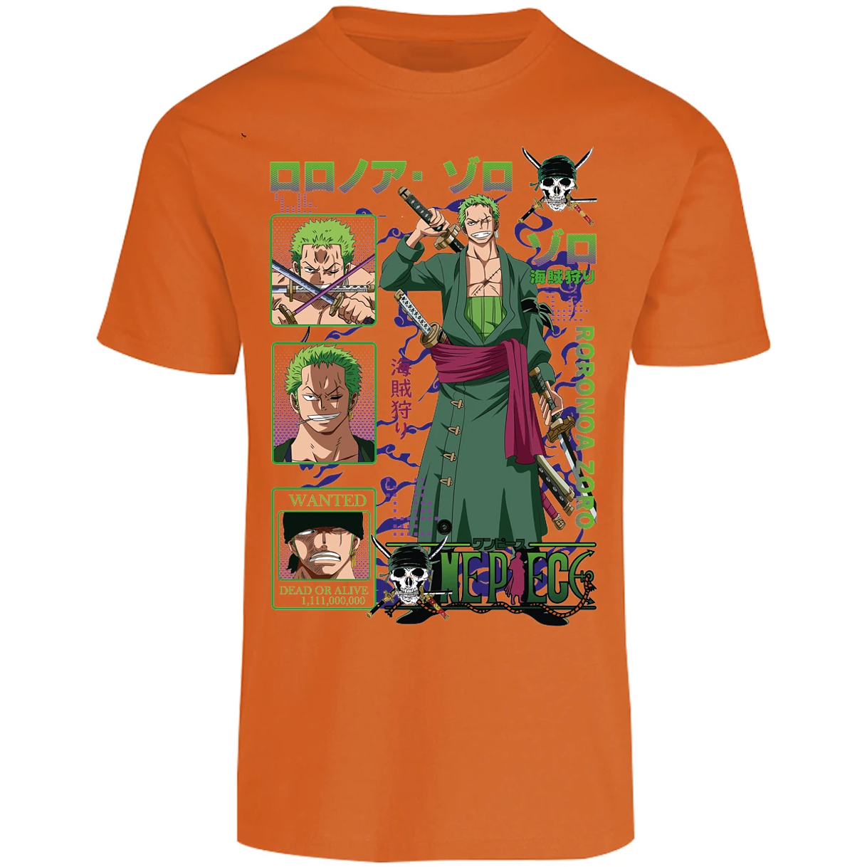 Playera One Piece Zoro One Piece para Adulto 31