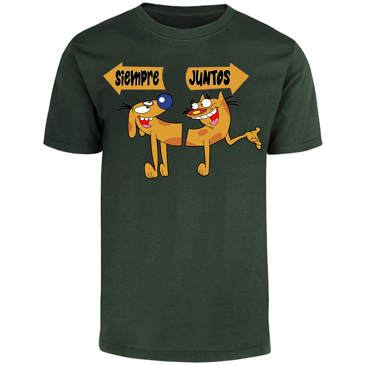 Playera San Valentin Catdog para Adulto 12