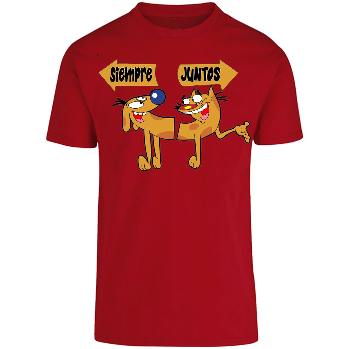 Playera San Valentin Catdog para Adulto 28