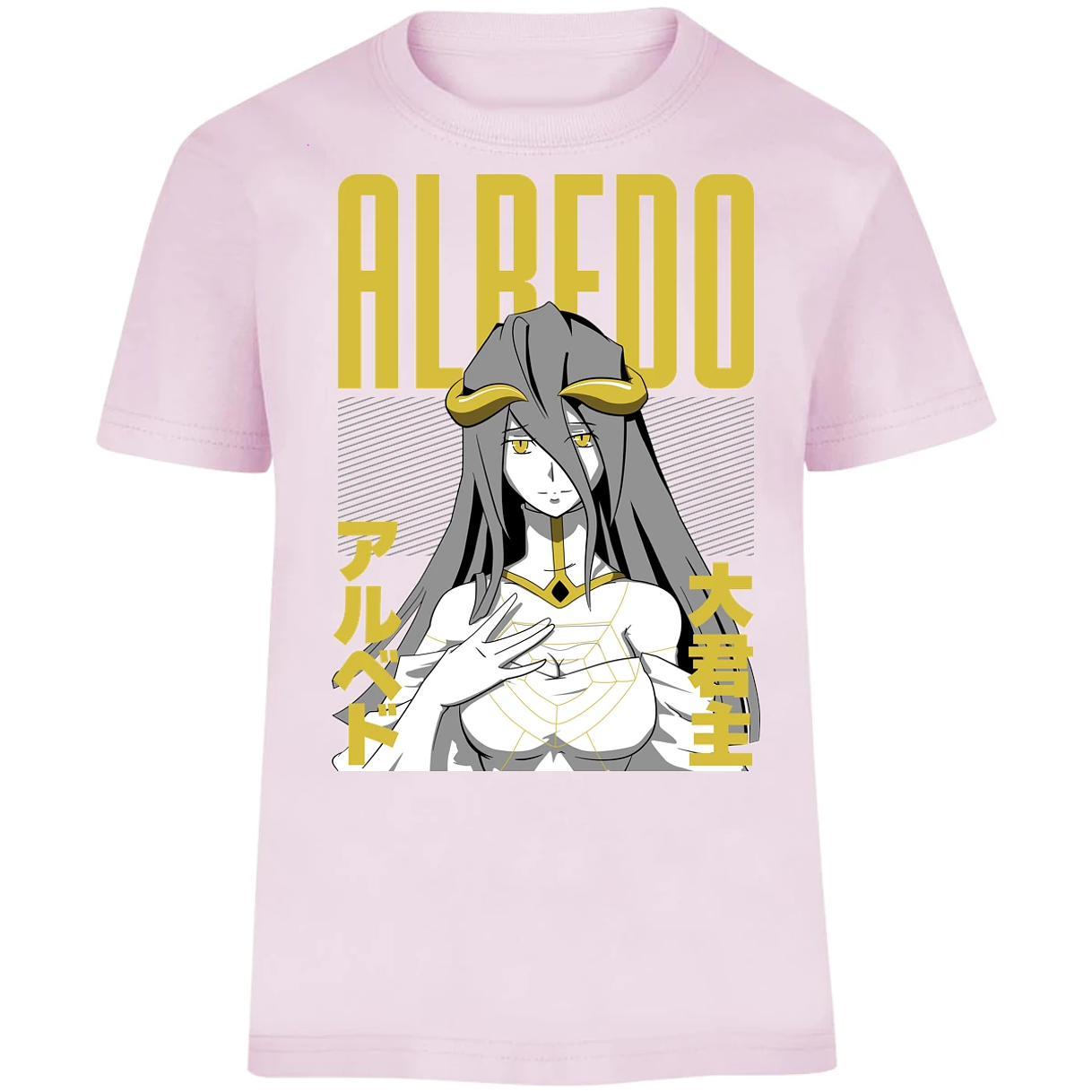 Playera Overlord Anime Albedo para Niño 8