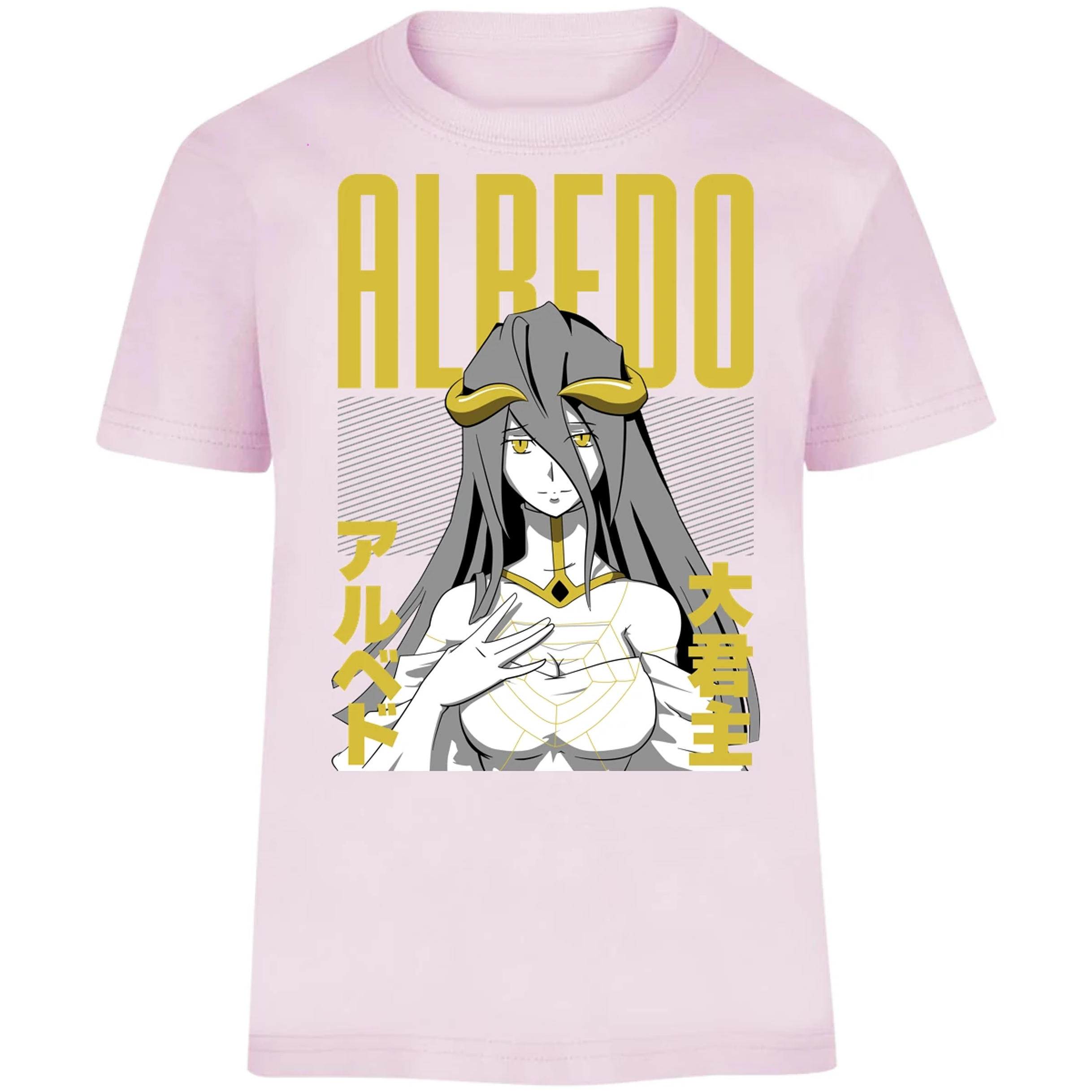 Playera Overlord Anime Albedo para Niño 8