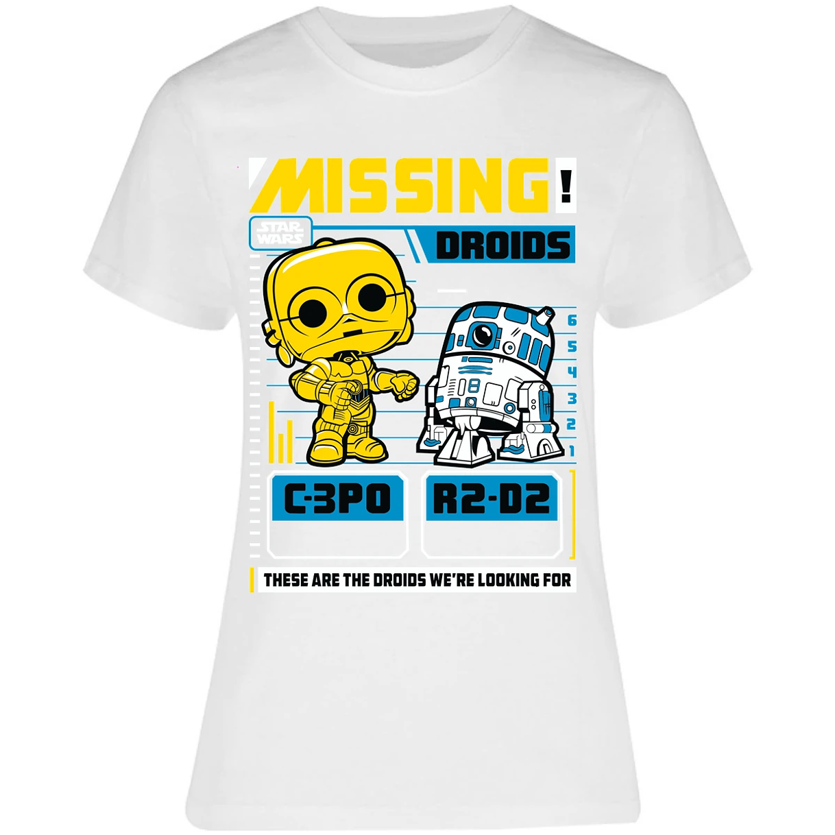 Blusa Star Wars Funko Missing Droids Blusa para Mujer 14