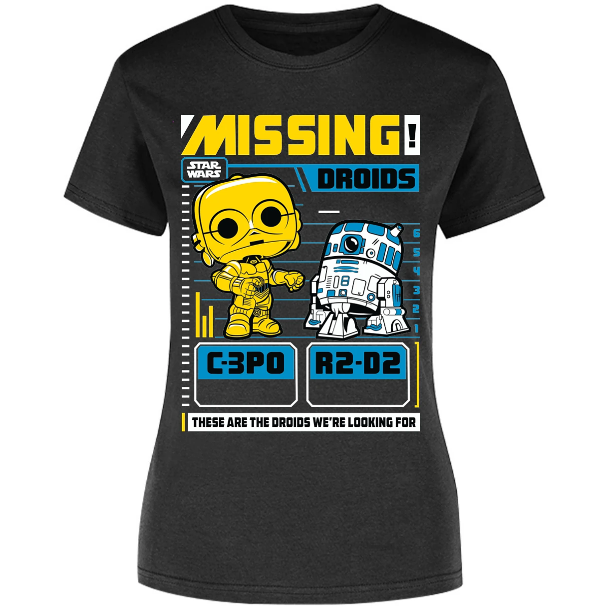 Blusa Star Wars Funko Missing Droids Blusa para Mujer 15
