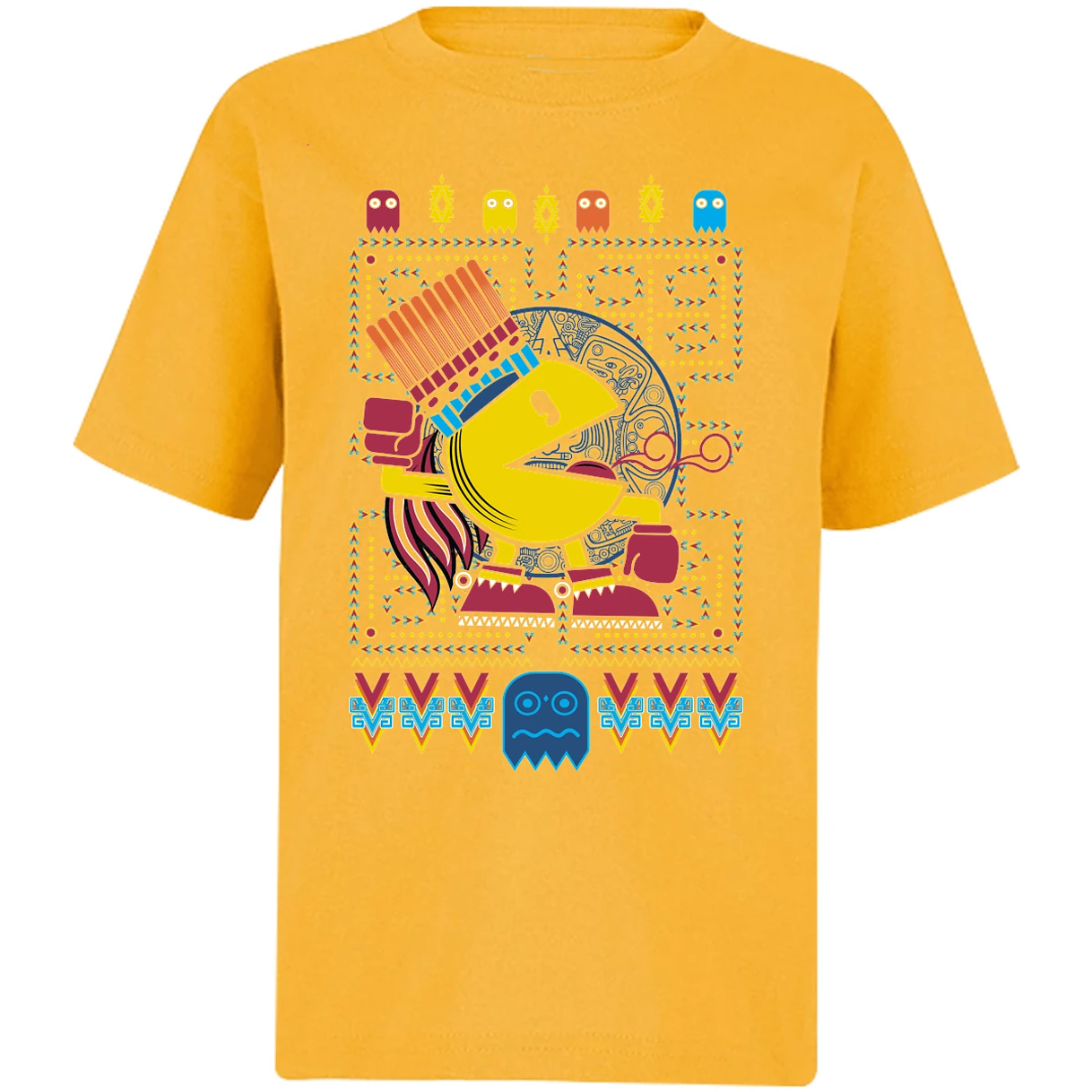Playera Pacman Pacman Prehispanico para Niño 5