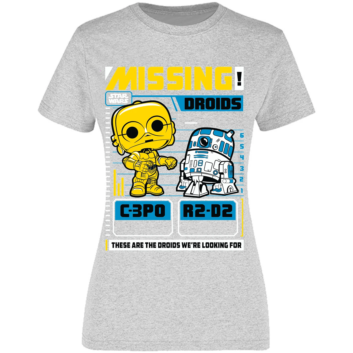 Blusa Star Wars Funko Missing Droids Blusa para Mujer 8