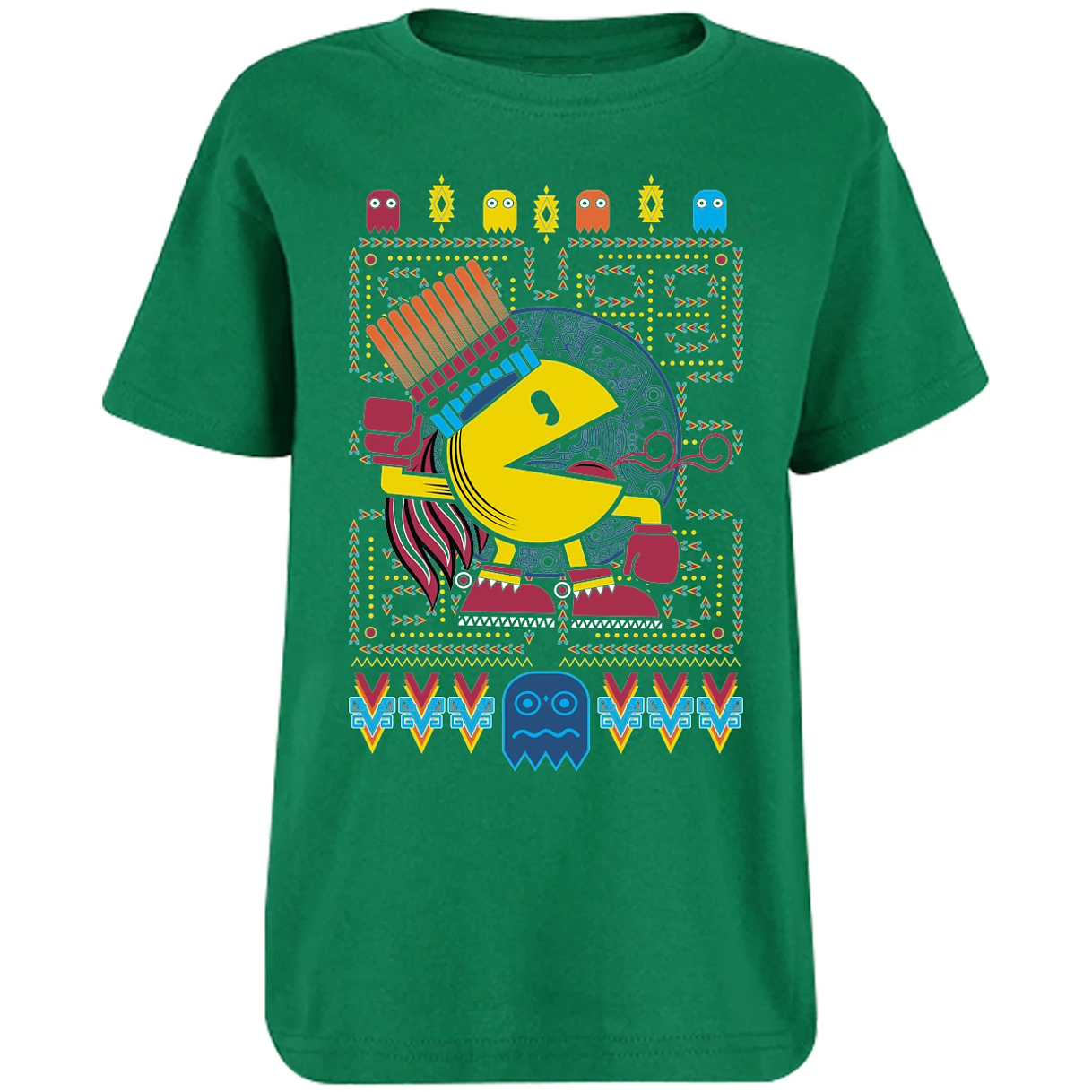 Playera Pacman Pacman Prehispanico para Niño 16