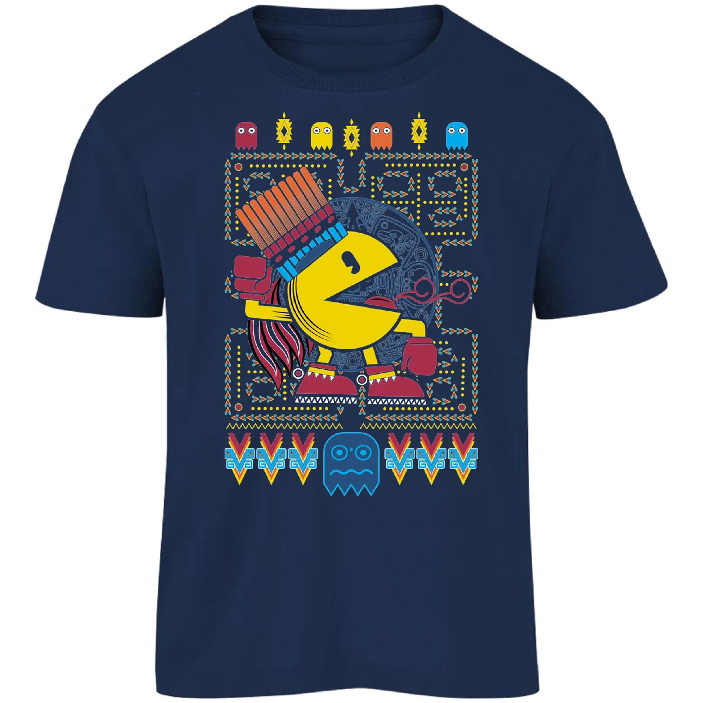 Playera Pacman Pacman Prehispanico para Niño 12