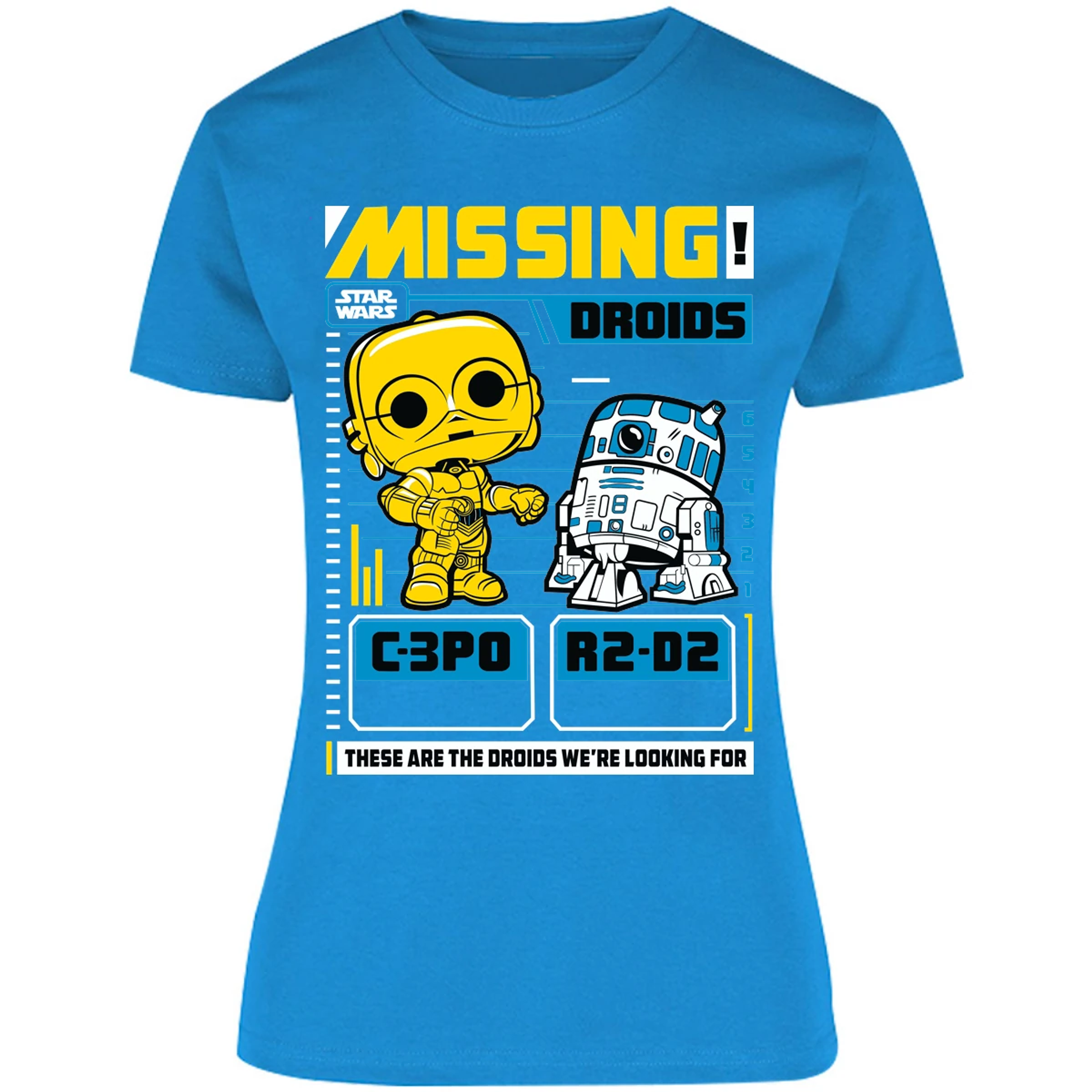 Blusa Star Wars Funko Missing Droids Blusa para Mujer 18