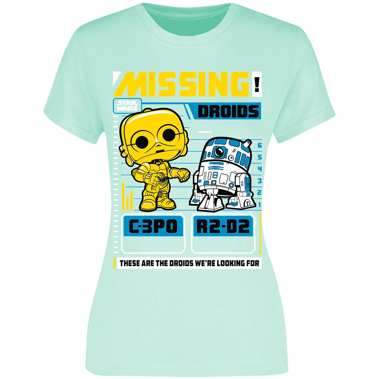 Blusa Star Wars Funko Missing Droids Blusa para Mujer 12