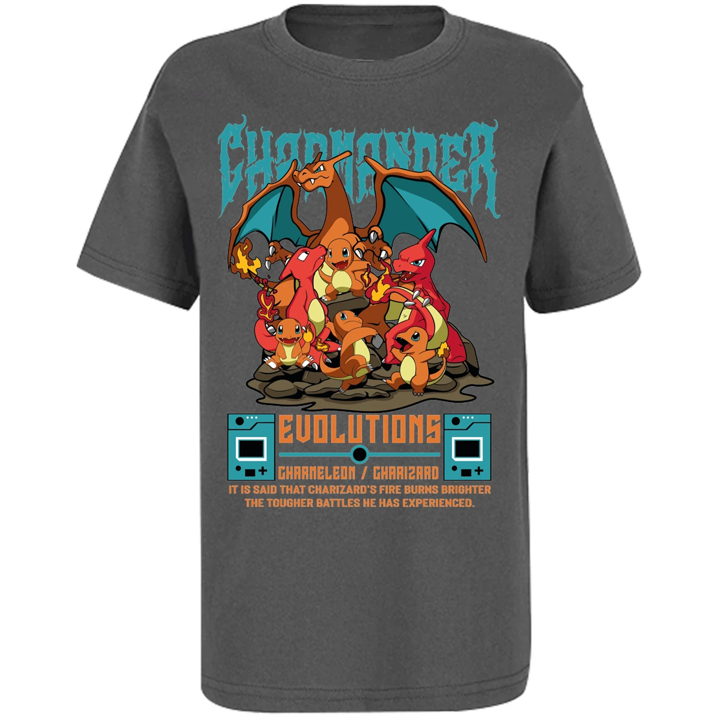 Playera Pokemon Charmander Anime para Niño 11