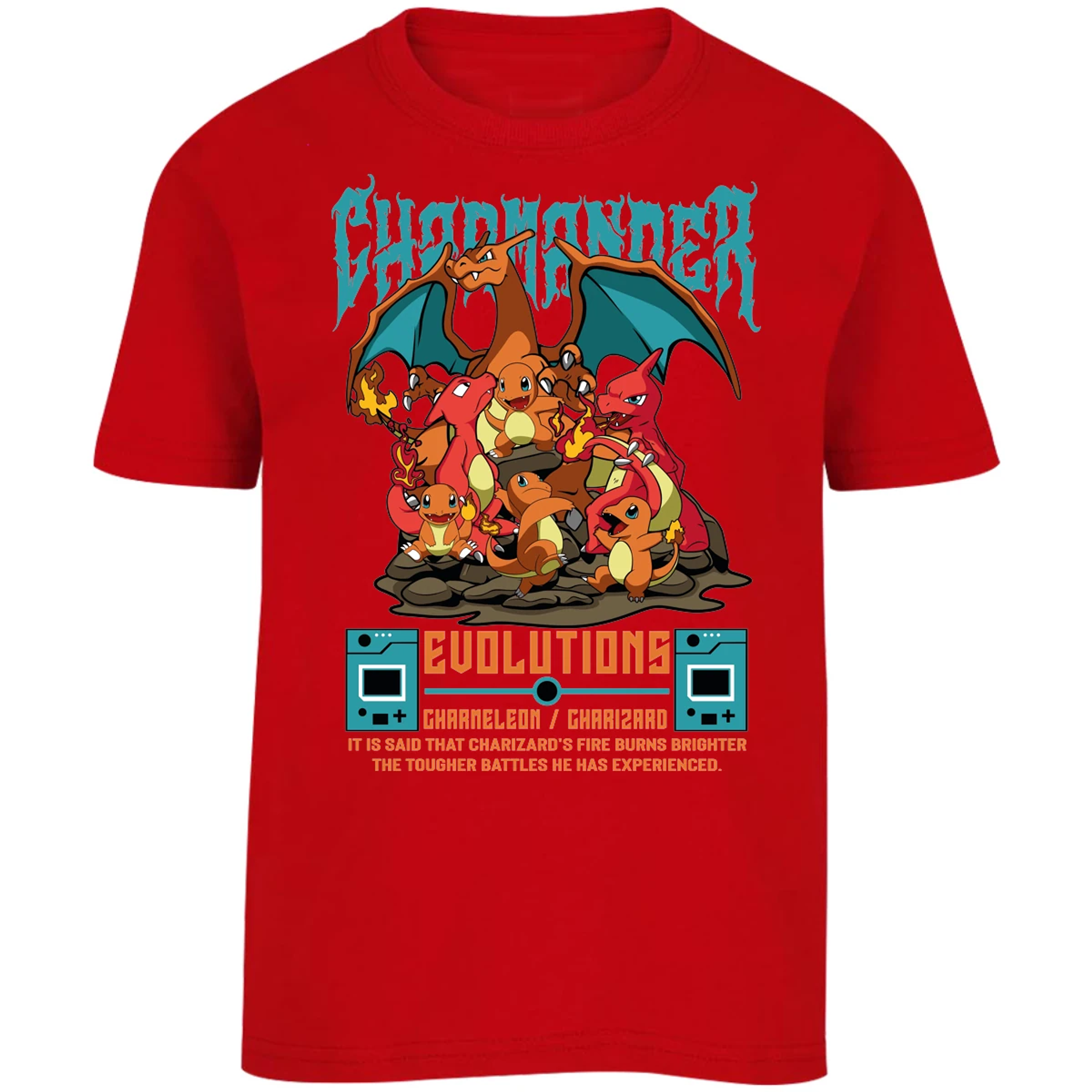 Playera Pokemon Charmander Anime para Niño 7