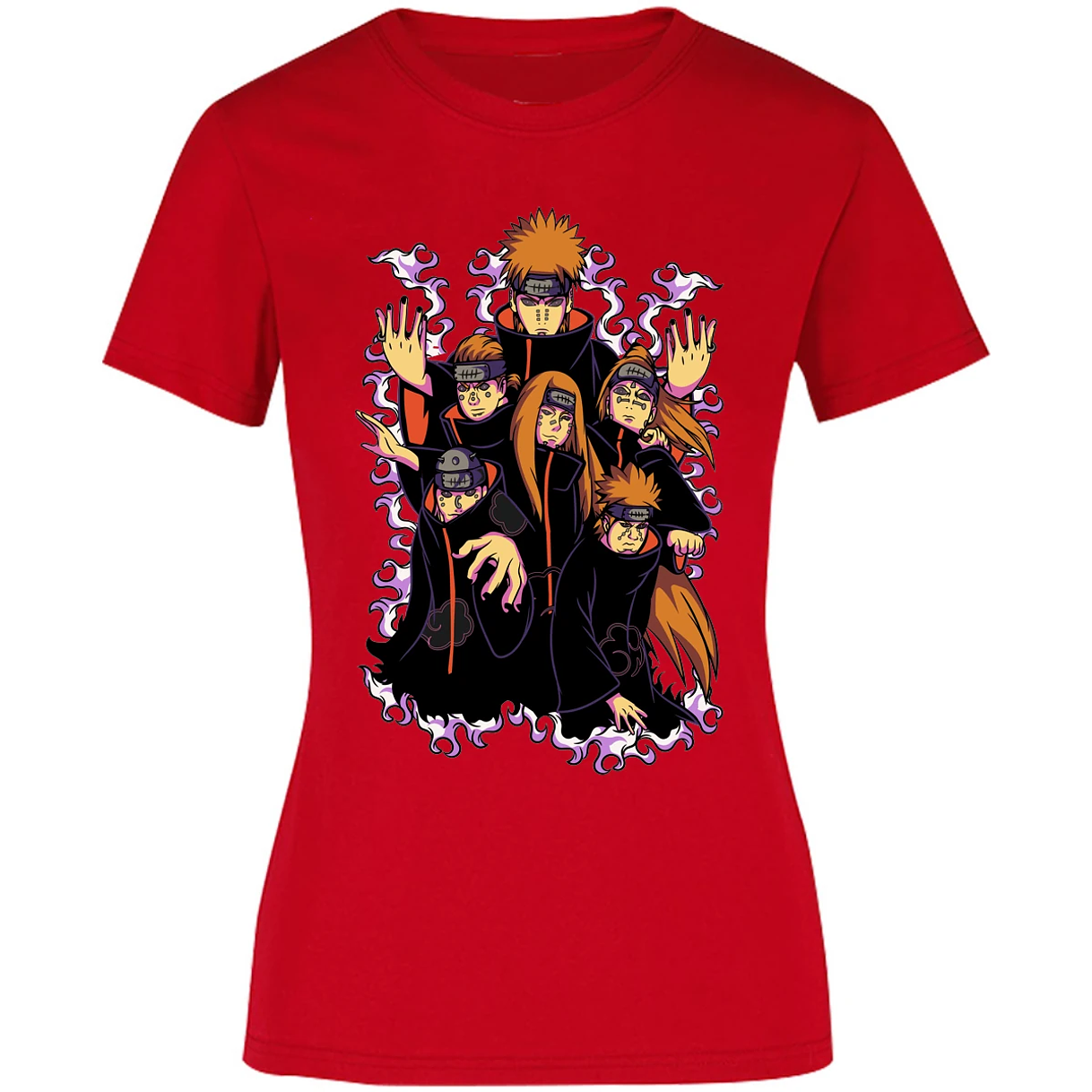 Blusa Naruto Akatsuki Blusa para Mujer 6
