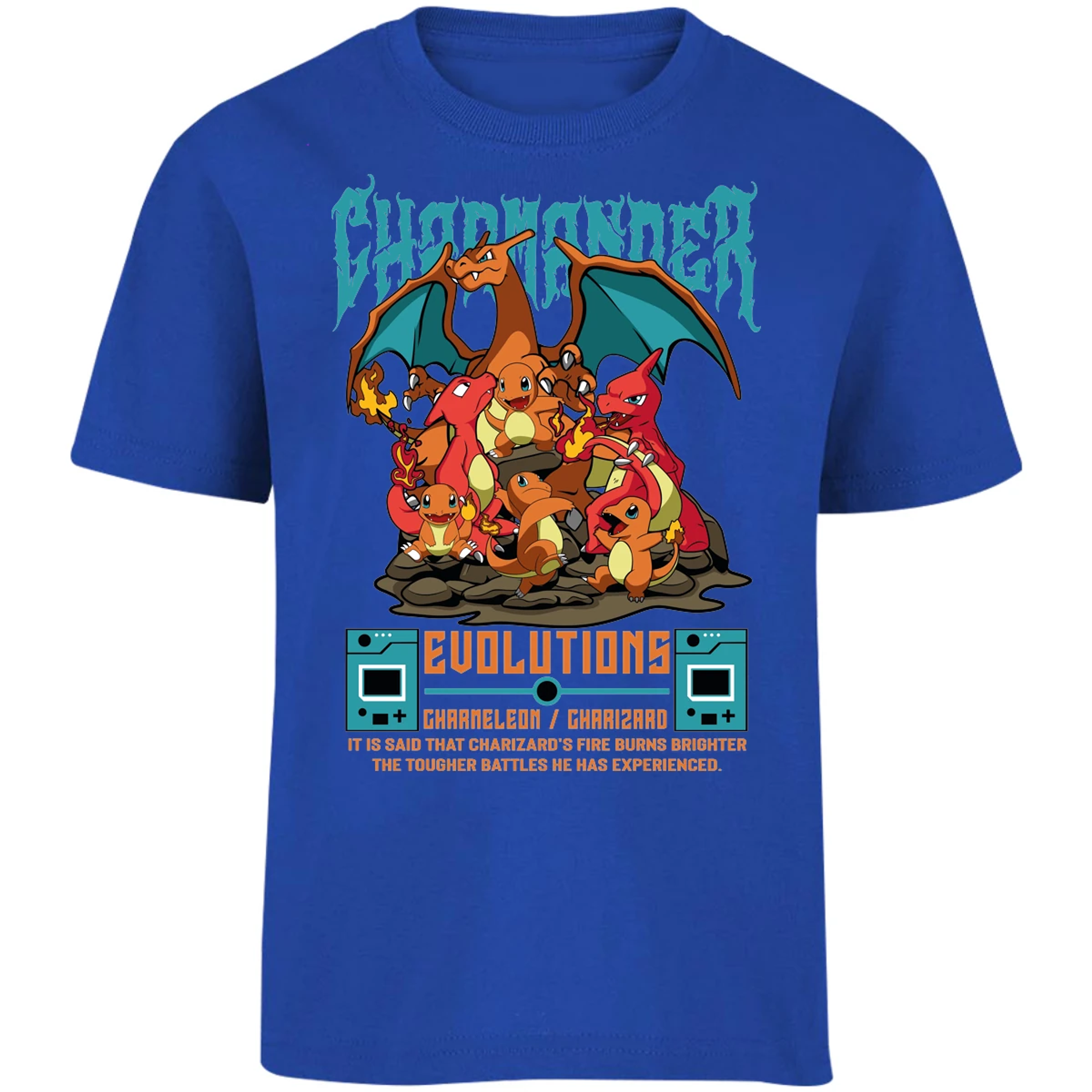 Playera Pokemon Charmander Anime para Niño 14