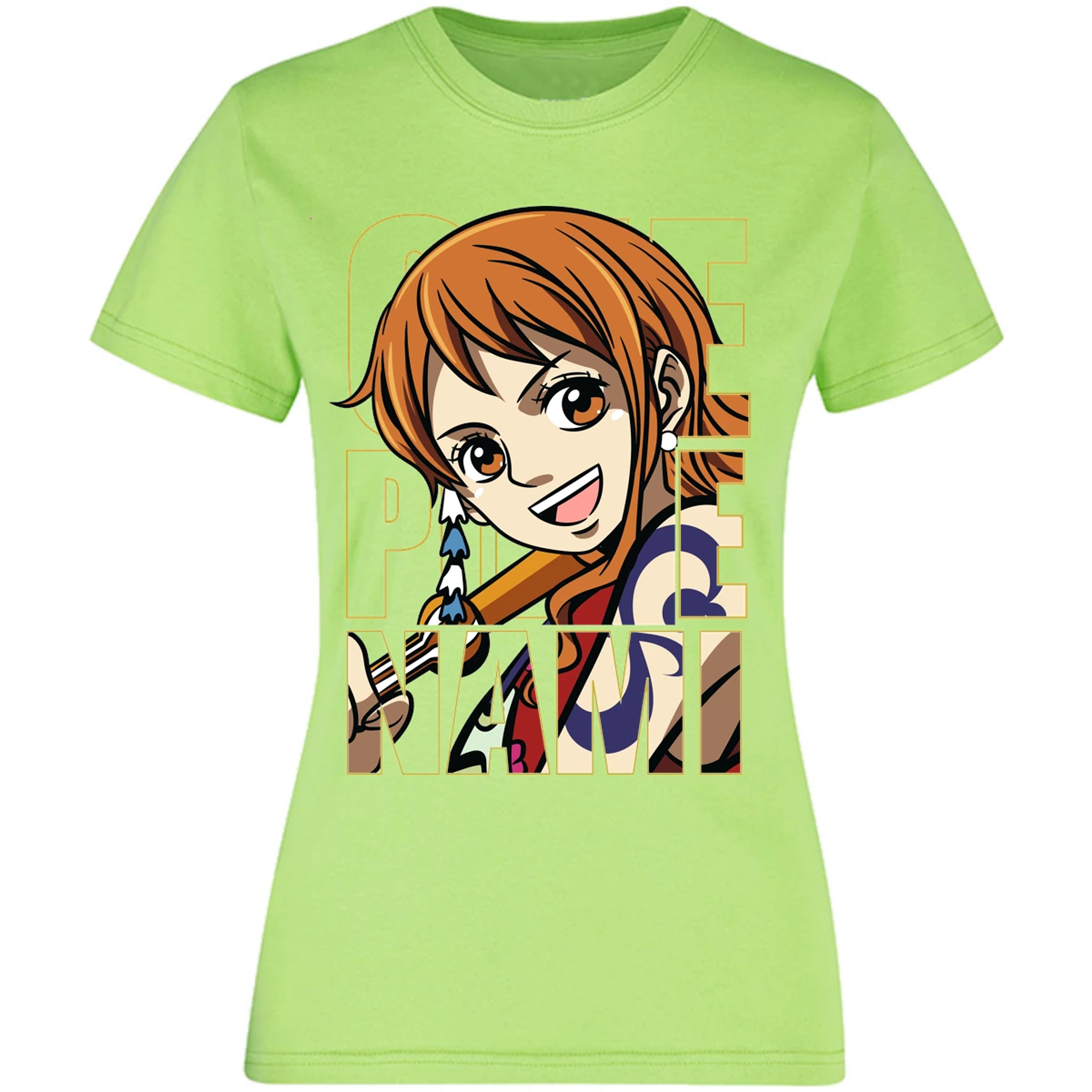 Blusa One Piece Nami Text Blusa para Mujer 25