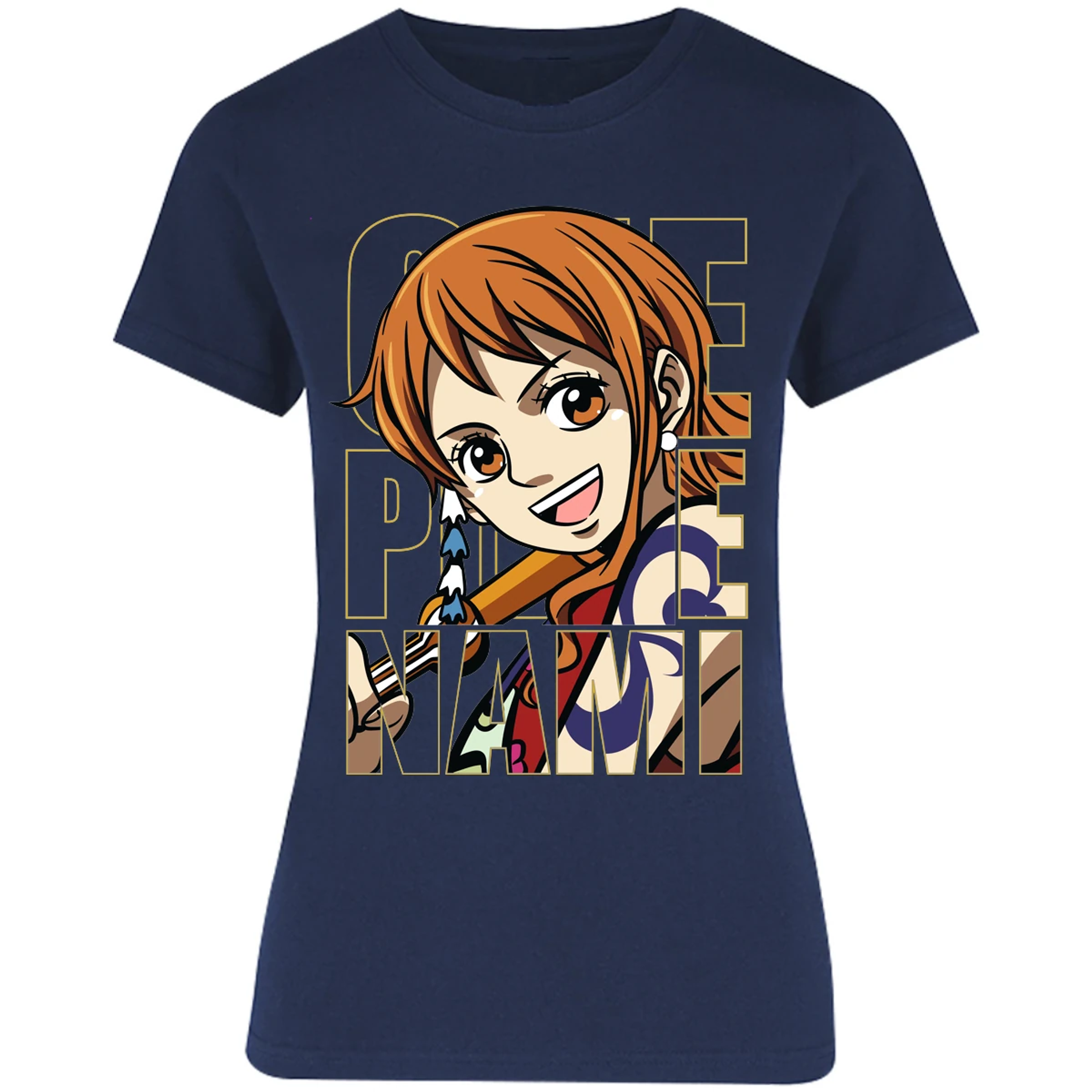 Blusa One Piece Nami Text Blusa para Mujer 7
