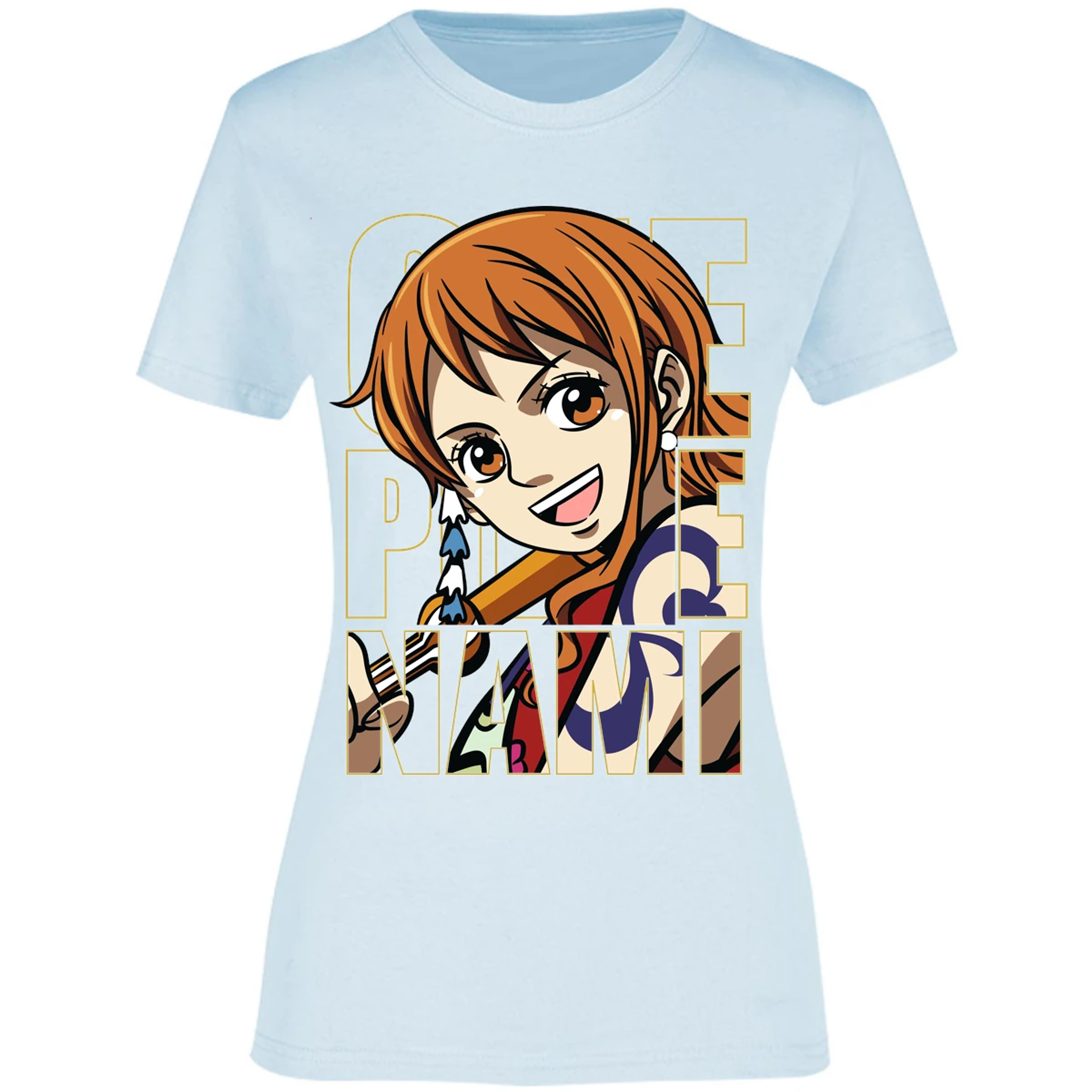 Blusa One Piece Nami Text Blusa para Mujer 13