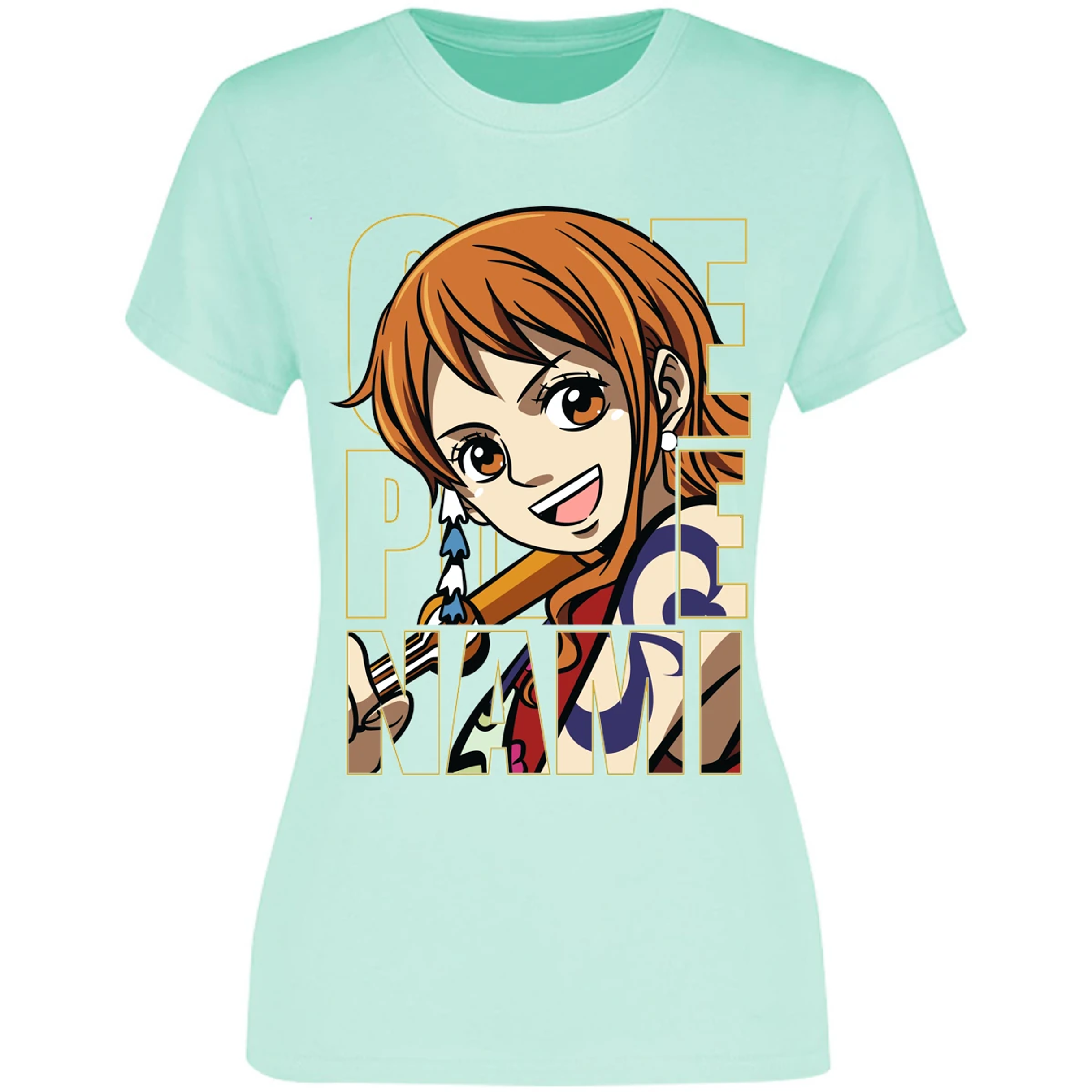 Blusa One Piece Nami Text Blusa para Mujer 5