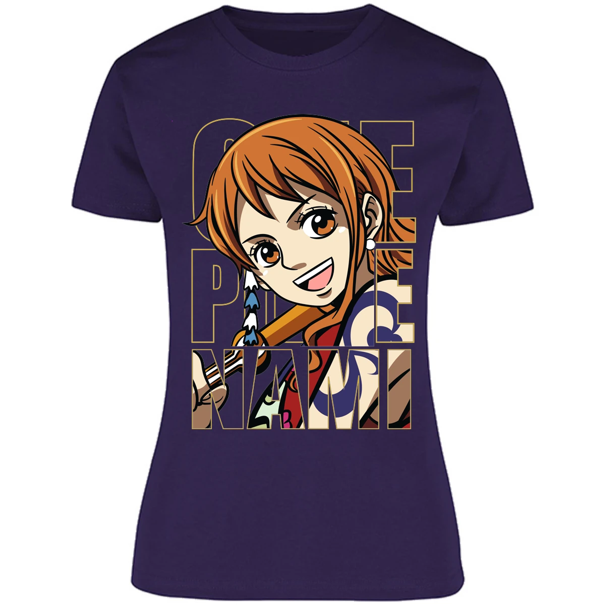 Blusa One Piece Nami Text Blusa para Mujer 21