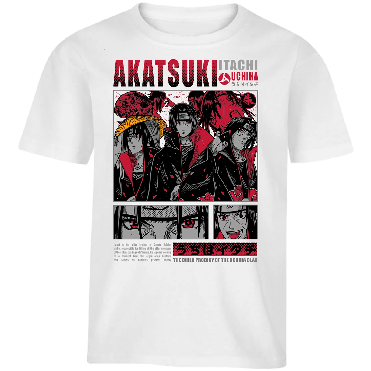 Playera Naruto Diseo De Itachi Uchiha para Niño 4