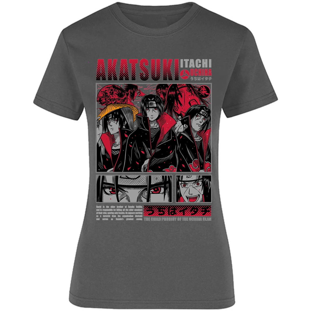 Blusa Naruto Diseo De Itachi Uchiha Blusa para Mujer 3