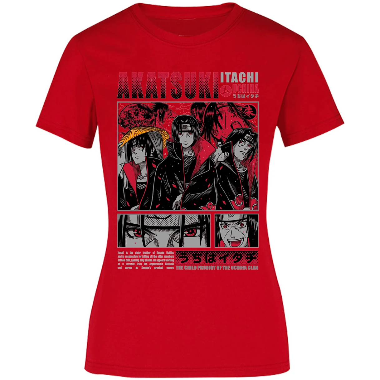 Blusa Naruto Diseo De Itachi Uchiha Blusa para Mujer 7