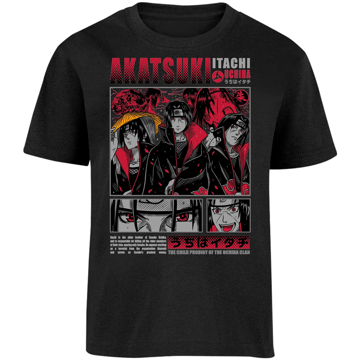 Playera Naruto Diseo De Itachi Uchiha para Niño 7