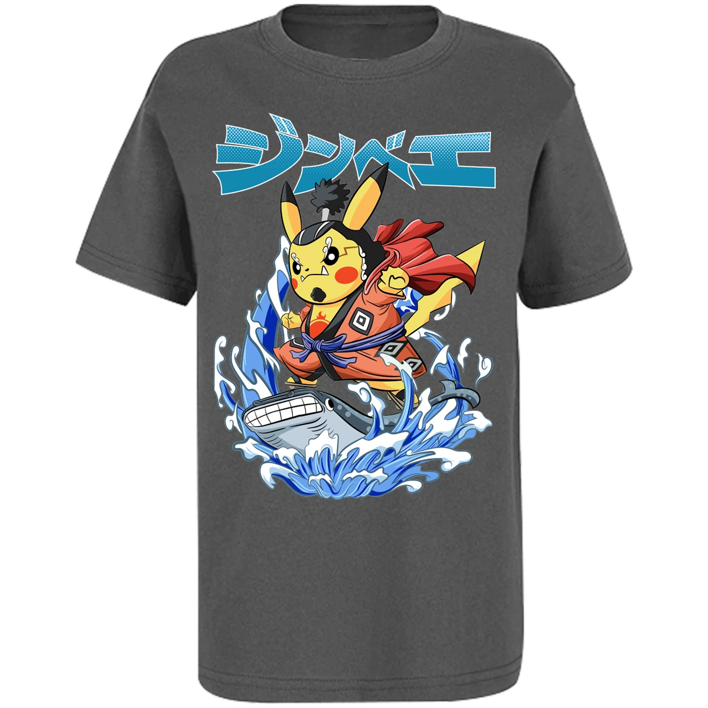 Playera Pokemon Pikachu One Piece para Niño 9