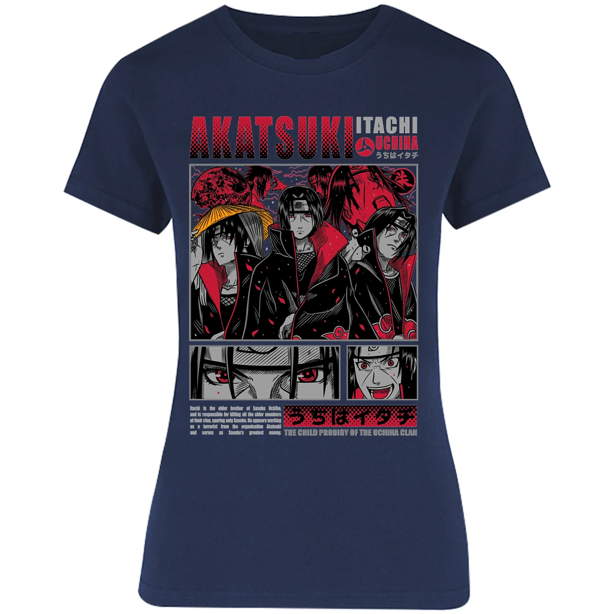 Blusa Naruto Diseo De Itachi Uchiha Blusa para Mujer 8