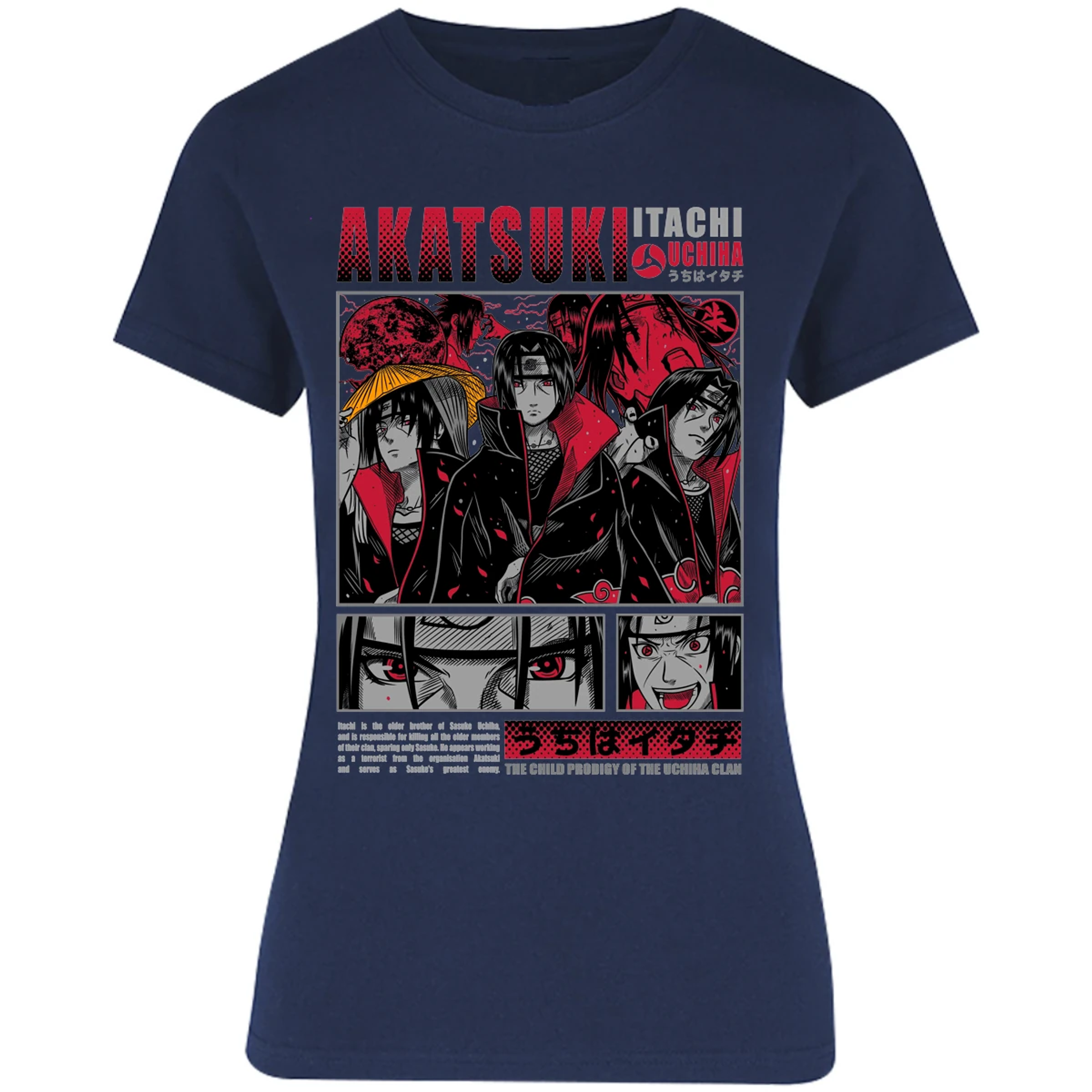 Blusa Naruto Diseo De Itachi Uchiha Blusa para Mujer 8