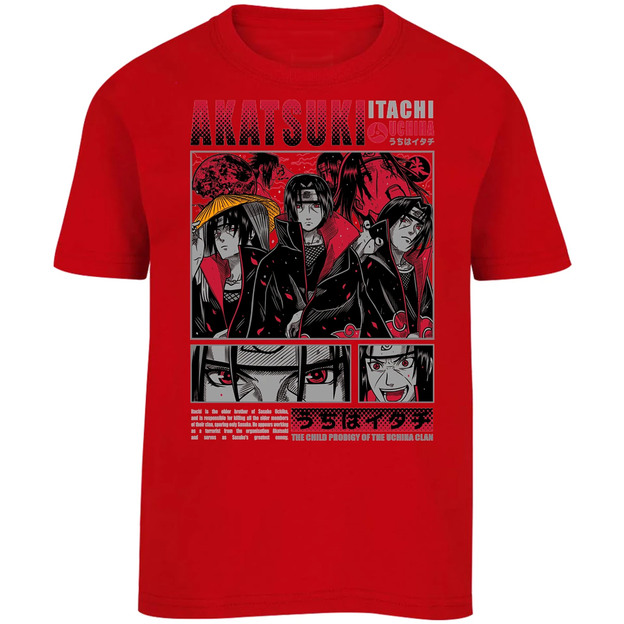 Playera Naruto Diseo De Itachi Uchiha para Niño 14