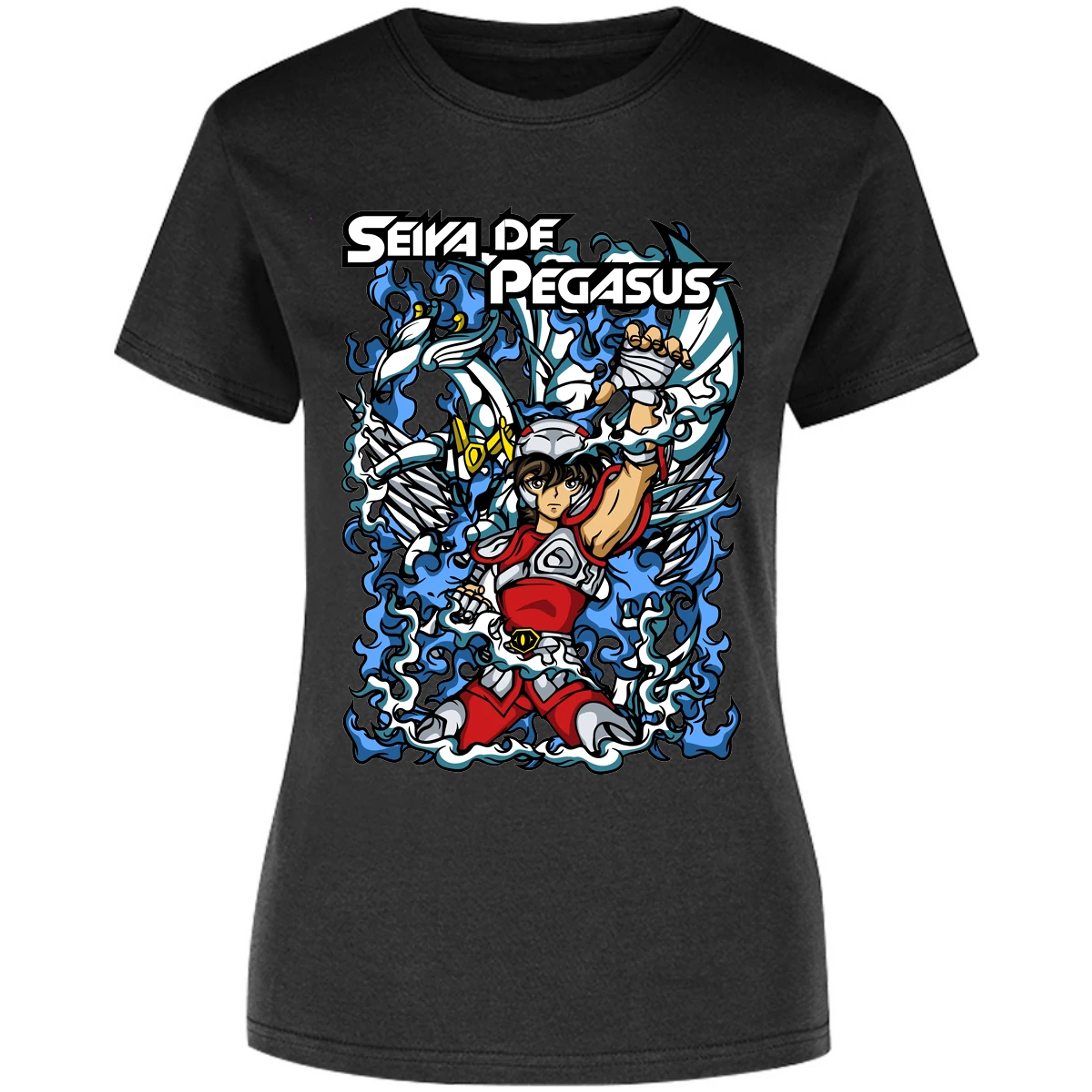 Blusa Saint Seiya Seiya Anime Blusa para Mujer 18