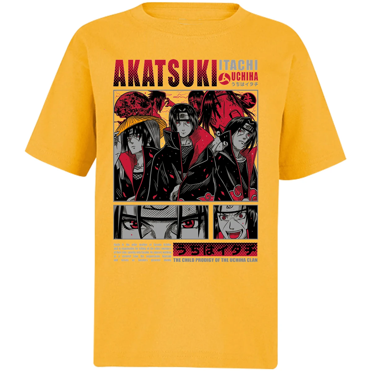 Playera Naruto Diseo De Itachi Uchiha para Niño 8